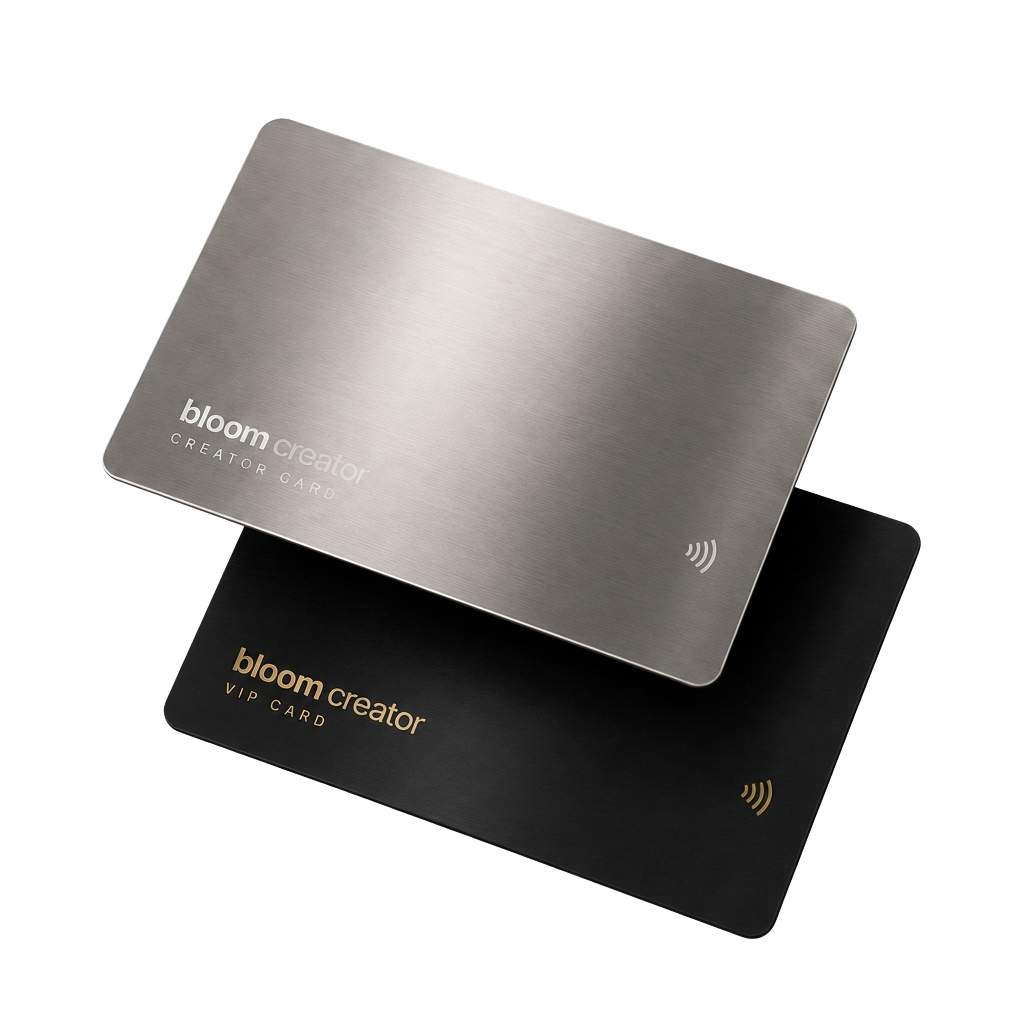 Bloom Creator Card and VIP Card